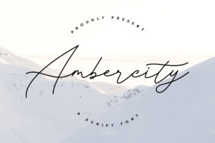 Ambercity: A Handwritten Script for Elegant Branding