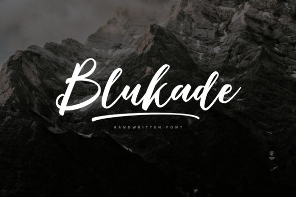 Blukade: A Handwritten Script for Elegant Editorial Design