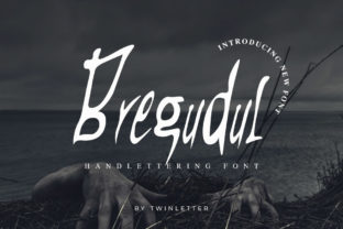Bregudul: A Spooky Handwritten Font for Editorial Design