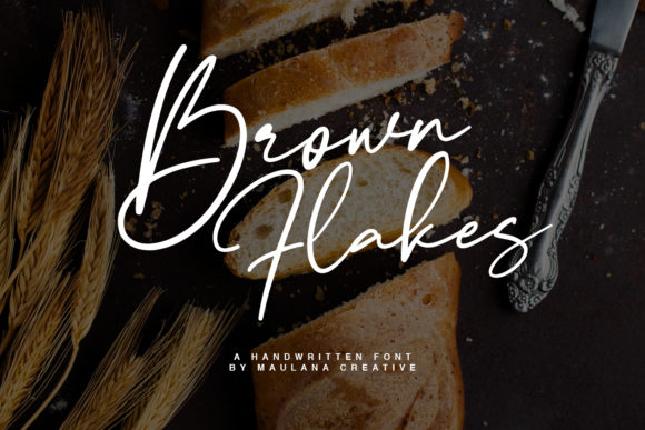 Brown Flakes: A Friendly Handwritten Font for Creative Projects