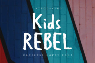 Discover Kids Rebel: A Bold Script Font for Editorial Design