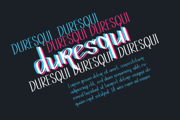 Discover the Charm of Duresqui: A Perfect Font for Makers