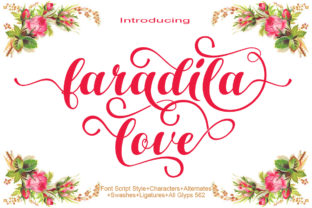 Faradila Love: A Charming Script Font for Modern Marketers