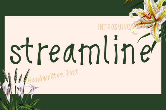 Streamline: A Handwritten Font for Engaging Editorial Design