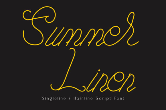 Summer Linen: A Delicate Handwritten Font for Elegant Branding