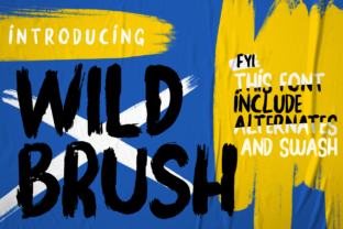 Wild Brush: A Bold and Sophisticated Font for Creative Branding